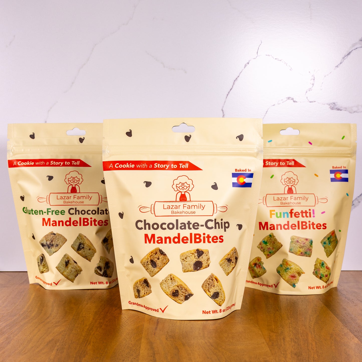 Pick Your Mix 6-Pack of mandel bread, packaged and gift ready